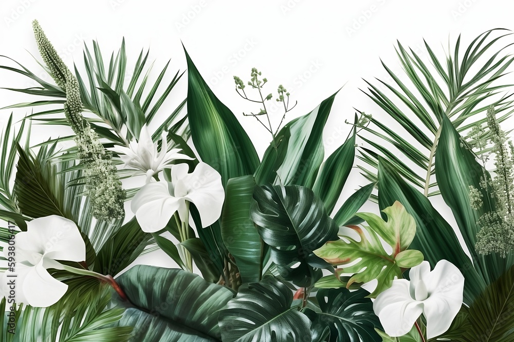lily of the valley, flower background, tropical background