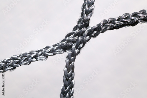 macro of nylon thread