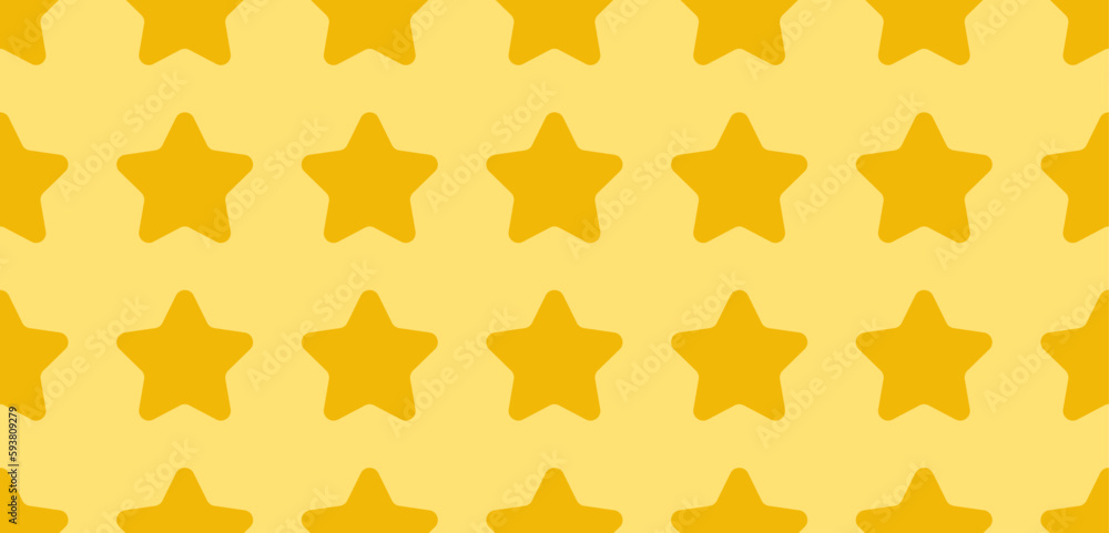 Star seamless pattern on yellow background. Vector illustration. Star seamless pattern on yellow background. Vector illustration.