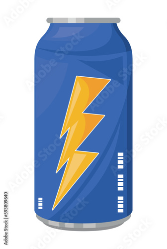 energy drink canned with golden ray