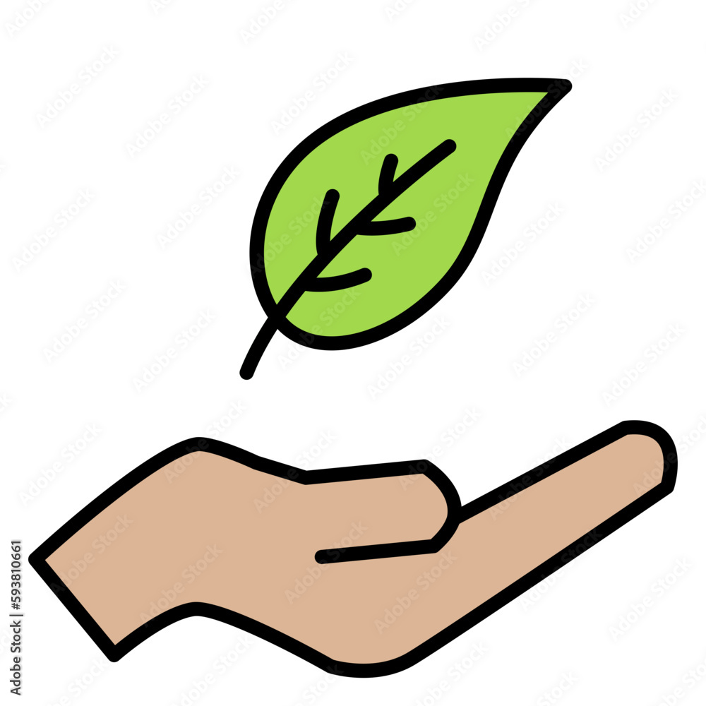 Illustration of Save the Plant design Icon Illustration of Save the Plant design Icon