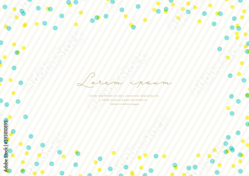 Random polka dots and stripes background