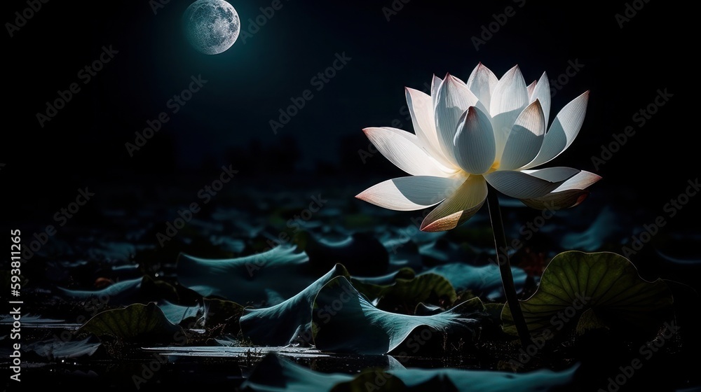Divine Lotus : A Symbol of Enlightenment, Generative AI