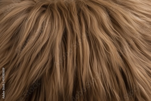 detailed close-up of the texture and pattern of animal fur. Generative AI