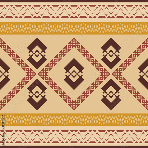 Seamless geometric pattern, ethnic background, design