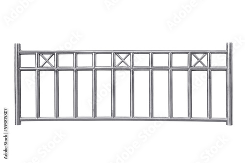 Stainless steel railing.