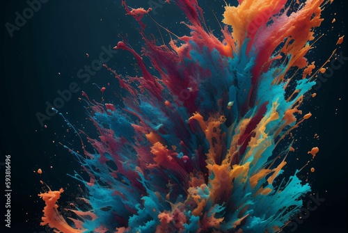 A colorful explosion of ink  © Diego