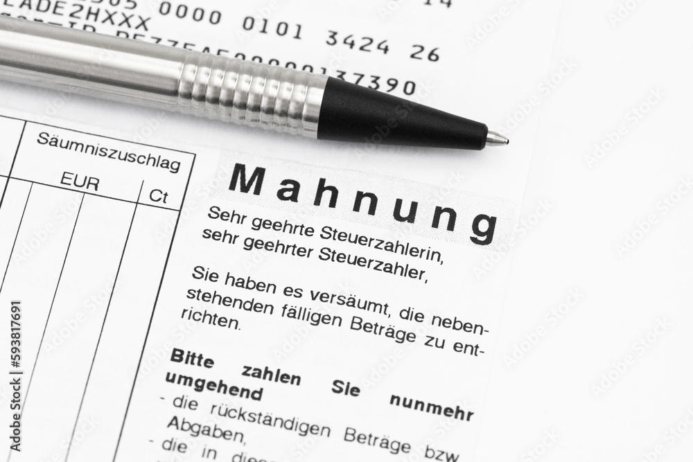 Steuernachzahlung Mahnbescheid Finanzamt Steuernachzahlung Mahnbescheid Finanzamt