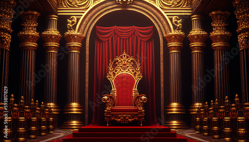 Royal Throne Room - Generative Ai	