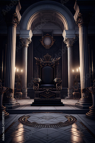 Royal Throne Room - Generative Ai