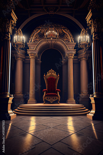 Royal Throne Room - Generative Ai 