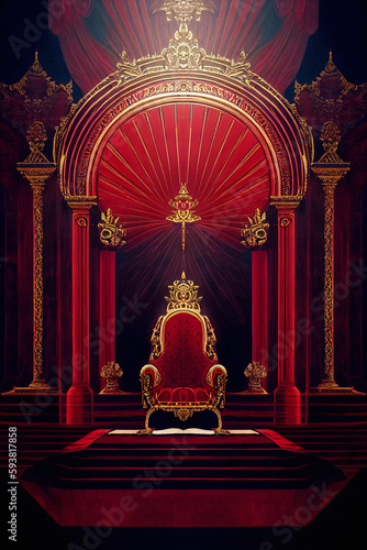 Royal Throne Room - Generative Ai 