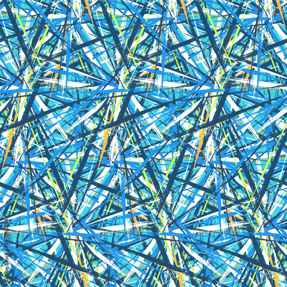 Fototapeta premium Colorful brushstrokes in blue