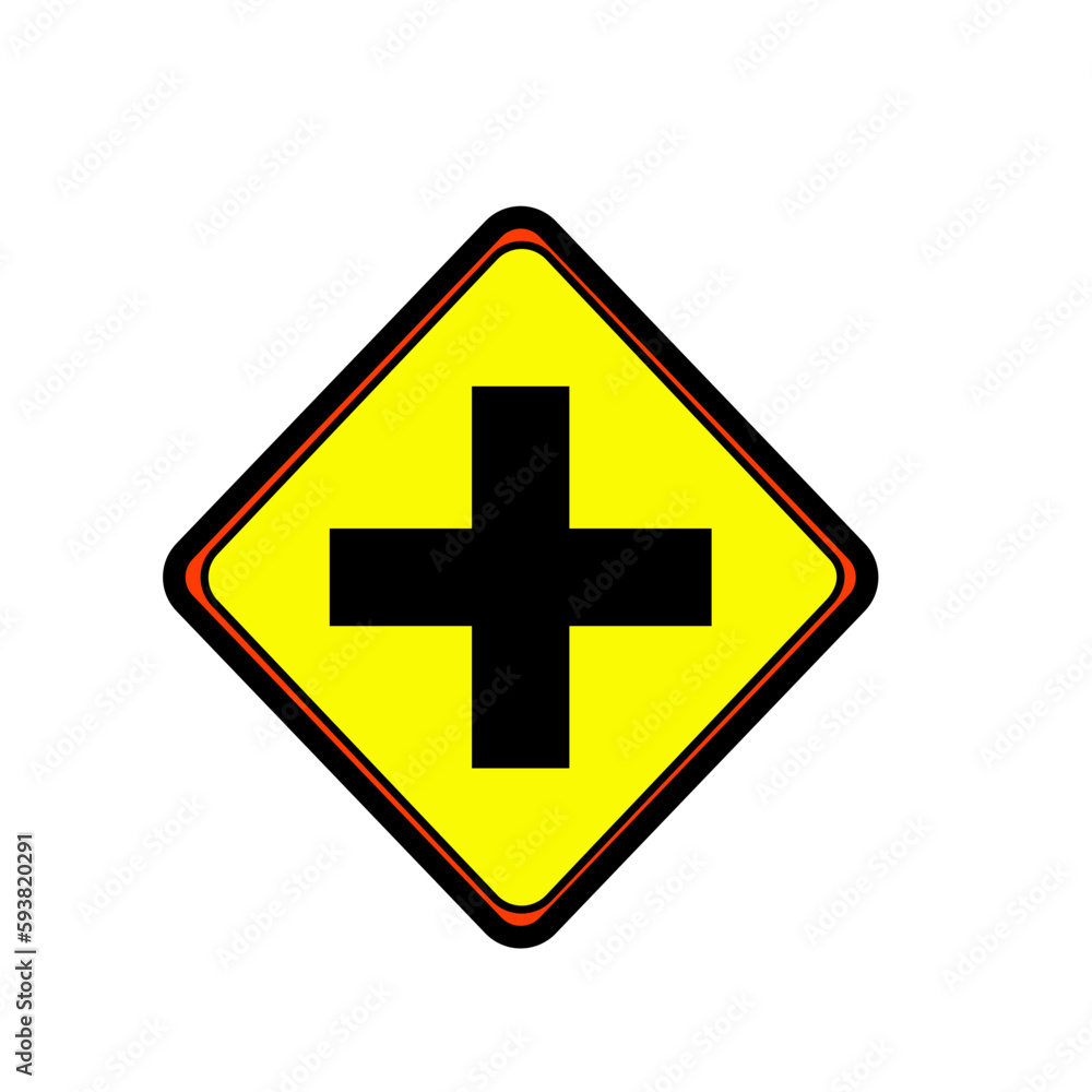 Fototapeta premium Traffic sign symbol illustration 