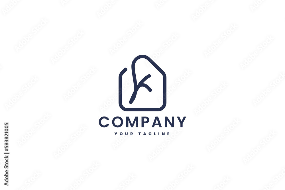 K House Monoline Logo K House Monoline Logo