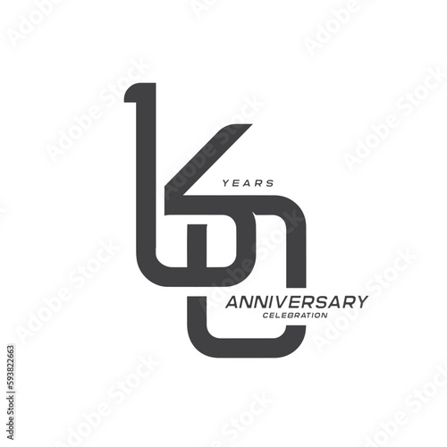 160 years anniversary celebration logotype