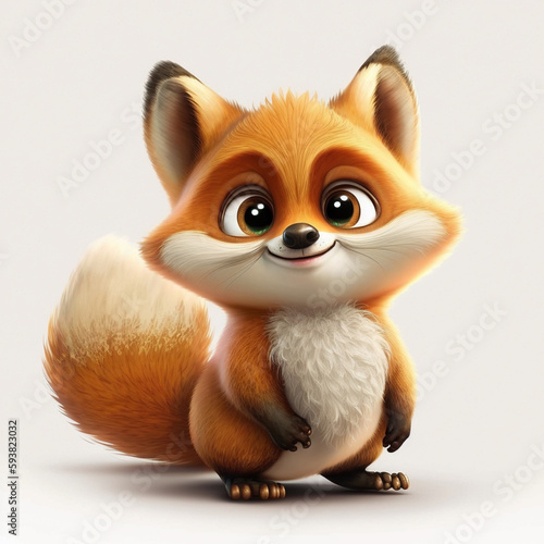 Illustration of a little fox