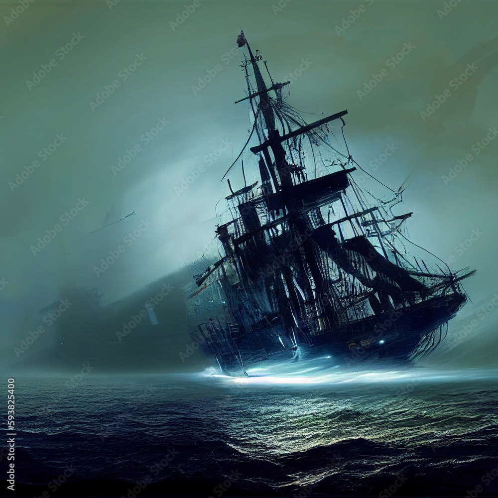 Fototapeta premium ship in the sea