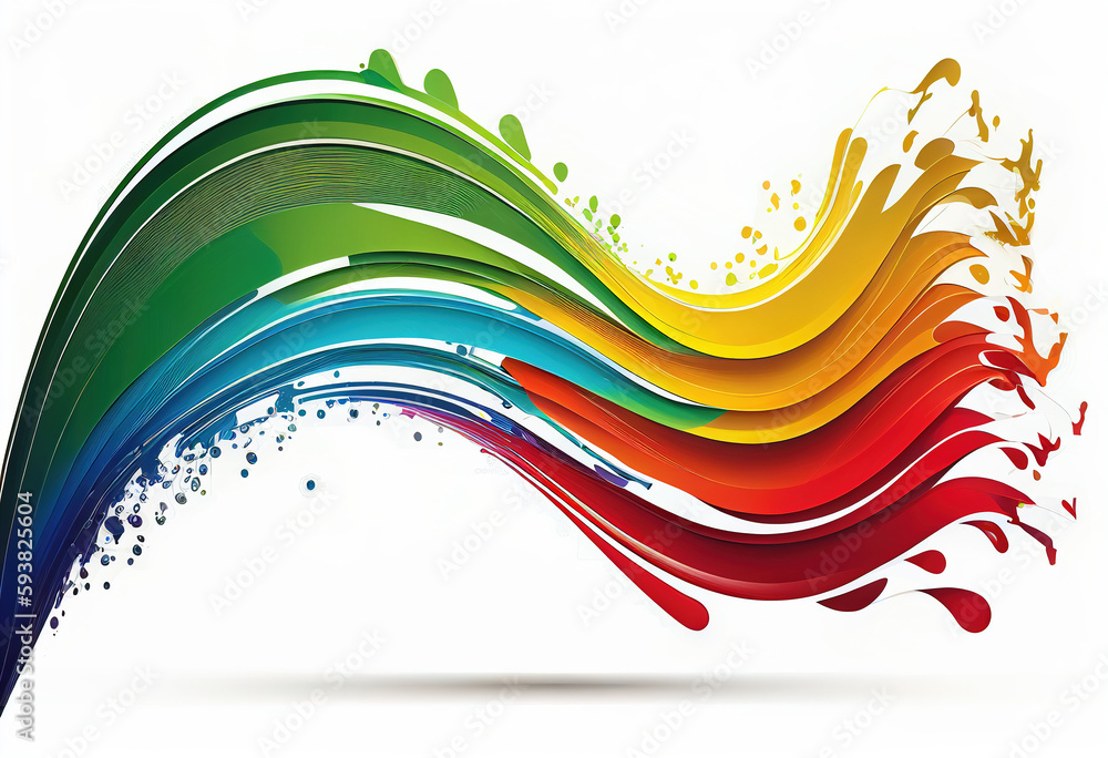 Fototapeta premium Photo colorful paint background