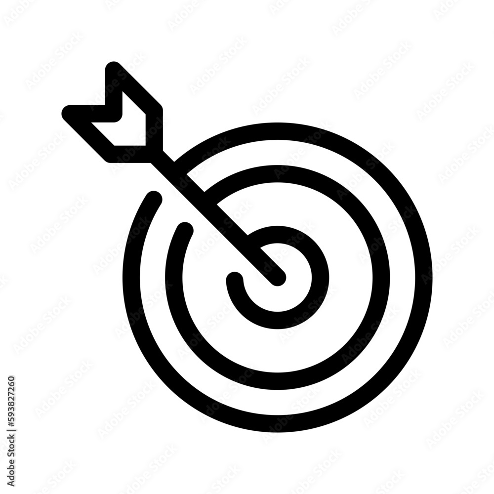 Target Icon Vector Symbol Design Illustration Target Icon Vector Symbol Design Illustration
