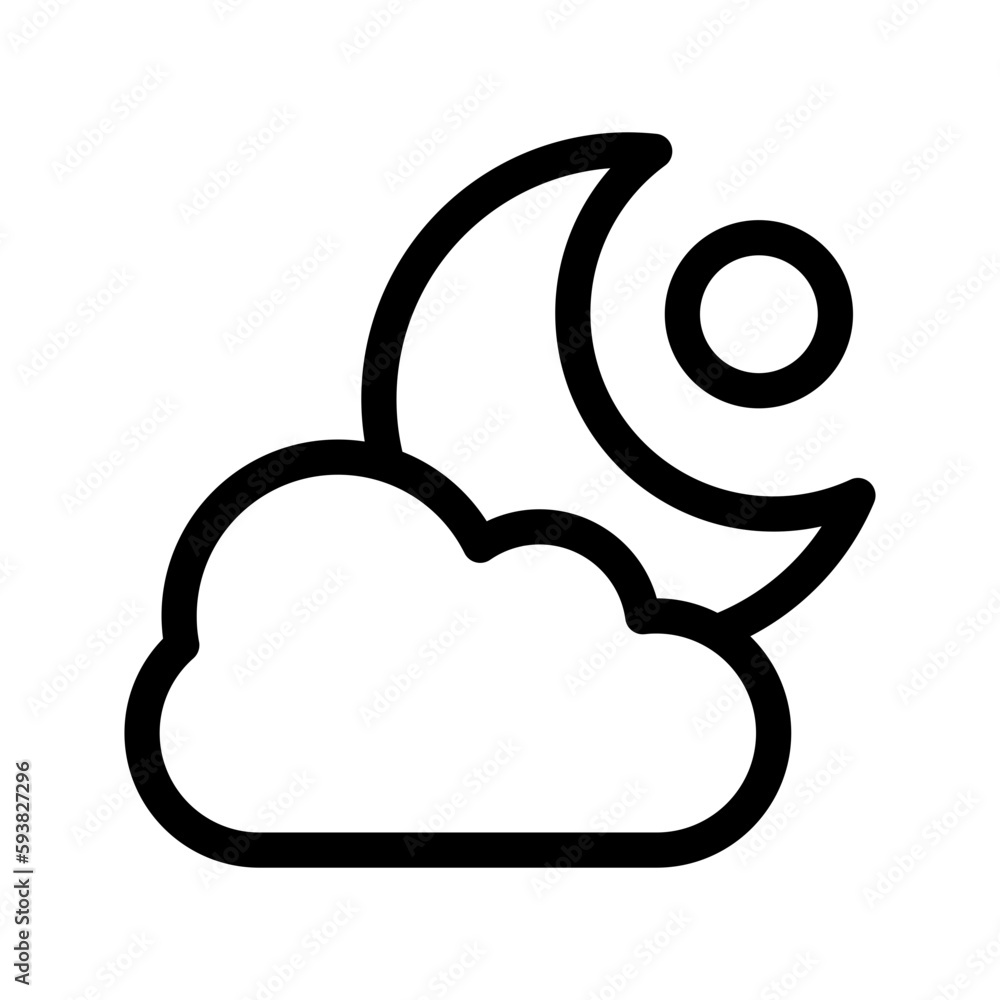 Night Icon Vector Symbol Design Illustration Night Icon Vector Symbol Design Illustration
