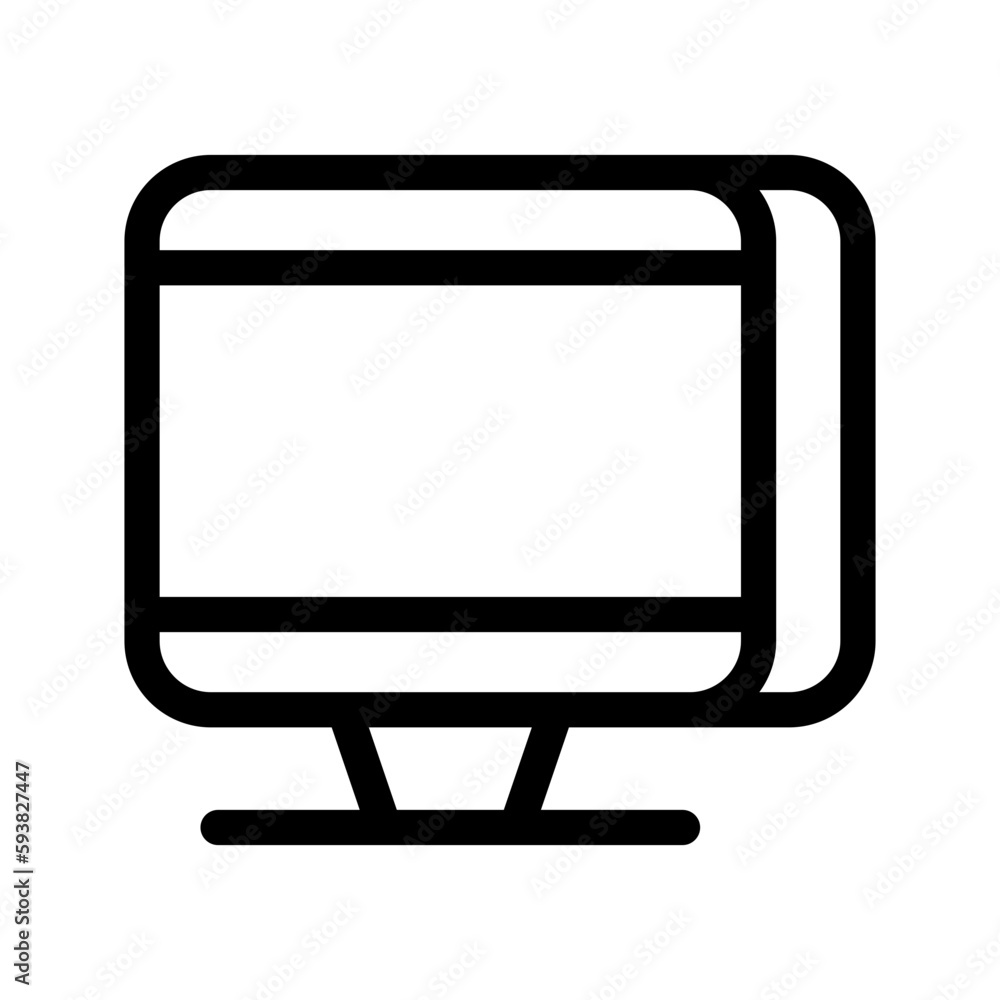 Monitor Icon Vector Symbol Design Illustration Monitor Icon Vector Symbol Design Illustration