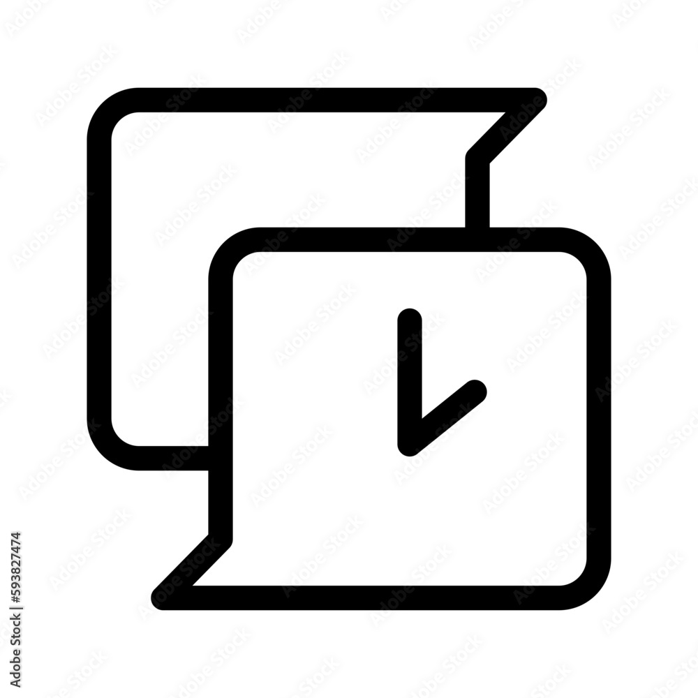 Chat Time Icon Vector Symbol Design Illustration Chat Time Icon Vector Symbol Design Illustration