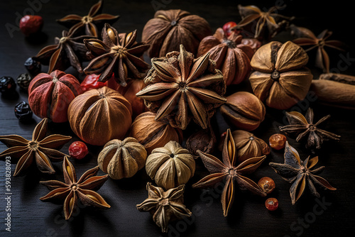 A spicy Chinese cooking spice used in a Chinese dish