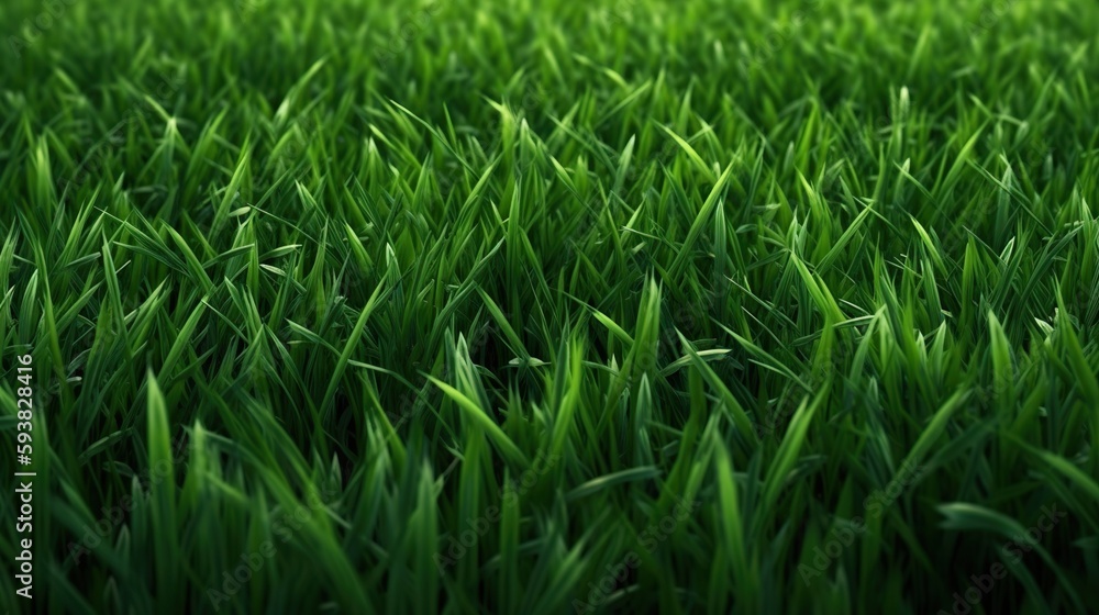 Close up of green grass, AI concept Close up of green grass, AI concept