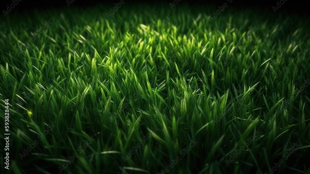 Close up of green grass, AI concept Close up of green grass, AI concept