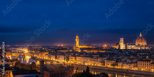 Florence skyline panorama at twilight © Andrew S.