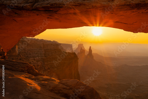 Sunrise through Mesa Arch in Utah's Canyonlands National Park © Andrew S.