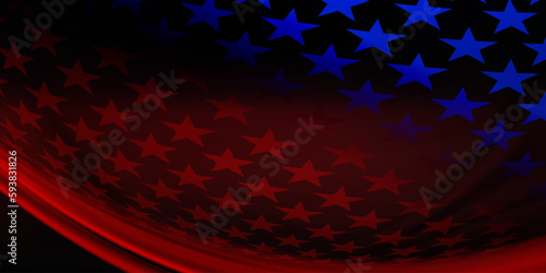 Abstract illustration of the American flag, the national symbol of the USA