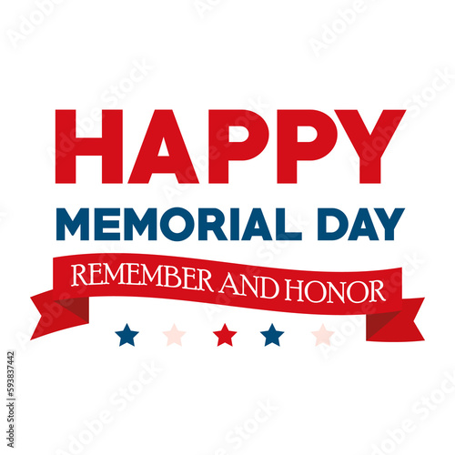 happy memorial day usa lettering