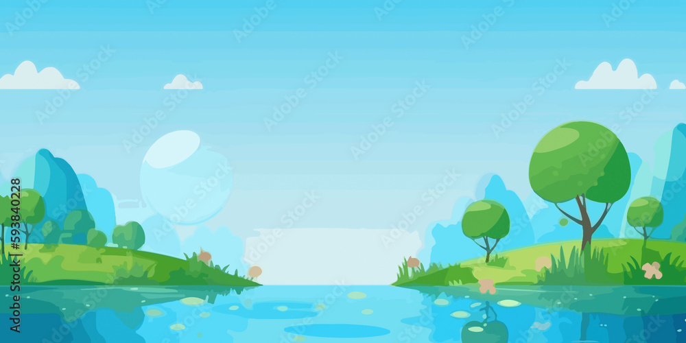 Fototapeta premium World Environment Day depicted in flat design