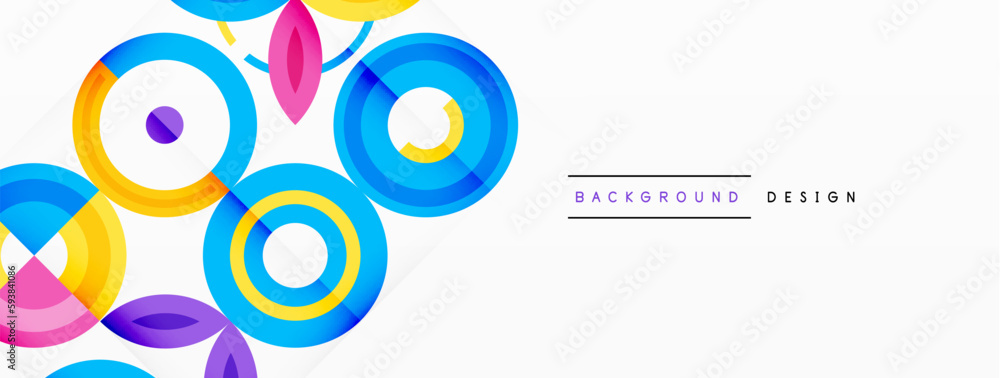 Abstract background - minimalist circles and round elements composition with varying sizes circles and other geometric shapes. The elements are arranged symmetrically in a grid-like pattern Abstract background - minimalist circles and round elements composition with varying sizes circles and other geometric shapes. The elements are arranged symmetrically in a grid-like pattern