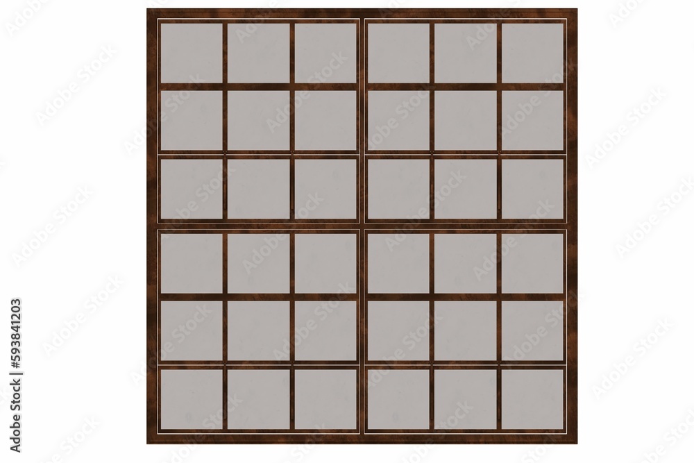 windows in the interior isolated on white background, 3D illustration, cg render windows in the interior isolated on white background, 3D illustration, cg render