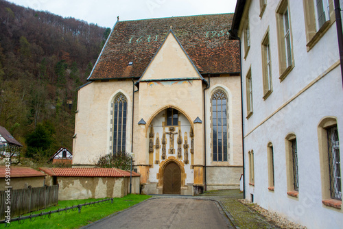 The beautiful monastery in Blaubeuren on a day in April, 2023 © Julia