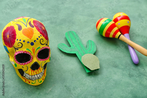 Mexican maracas with paper ...