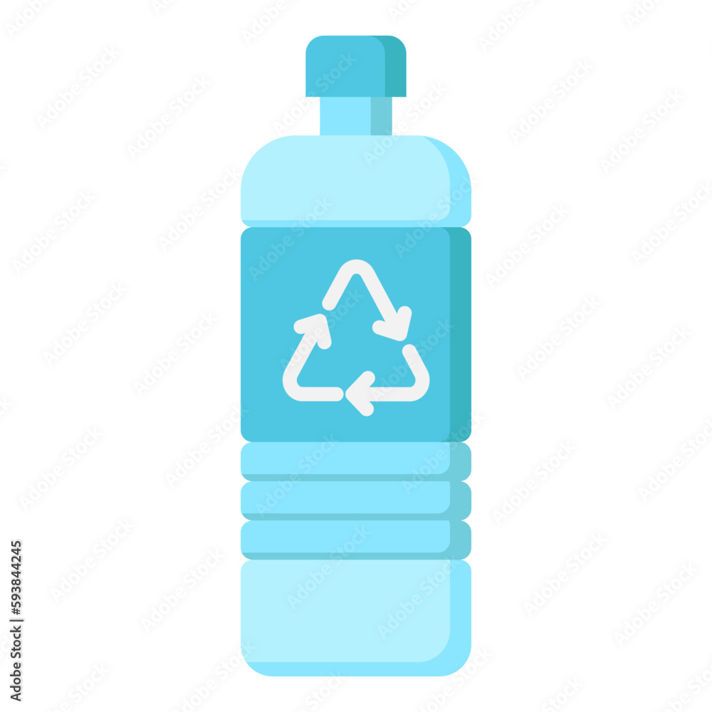 Obraz premium Illustration of Recyclable Plastic Bottle design Icon