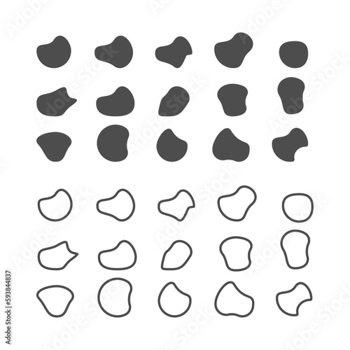  Imperfect Doodle Circle vector Shapes