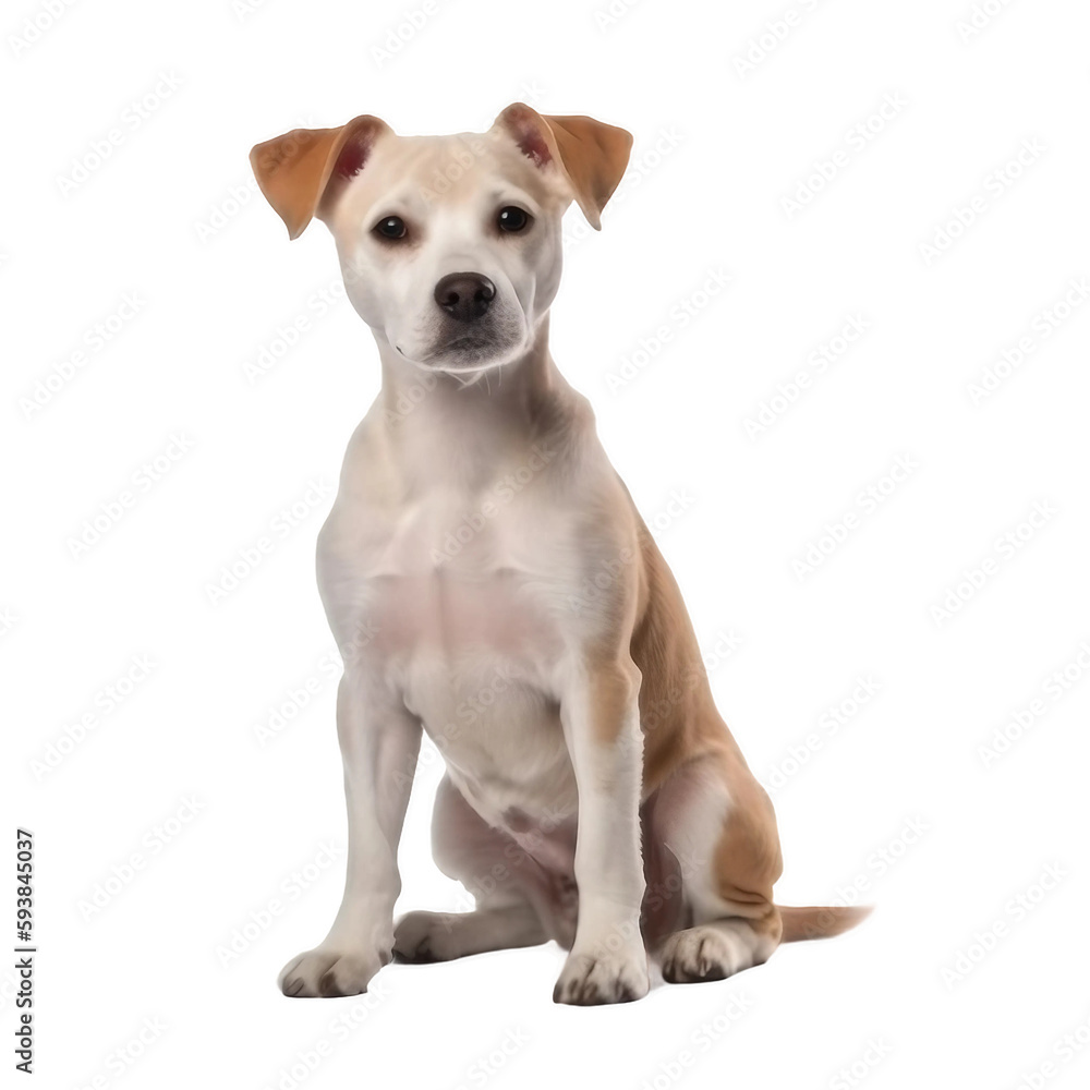 jack russell terrier puppy isolated on transparent background