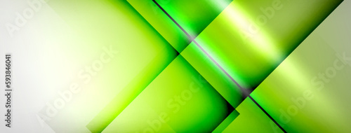 Light and shadow squares and lines abstract background
