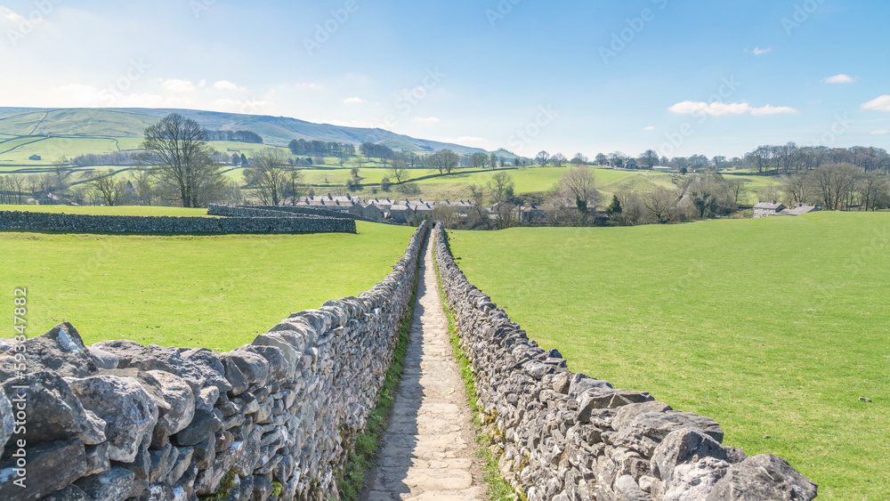 A tranquil scene from the Yorkshire Dales National Park, England.