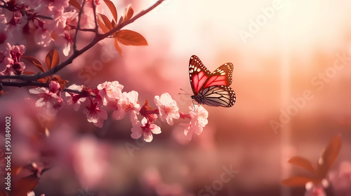 butterfly on flower photo