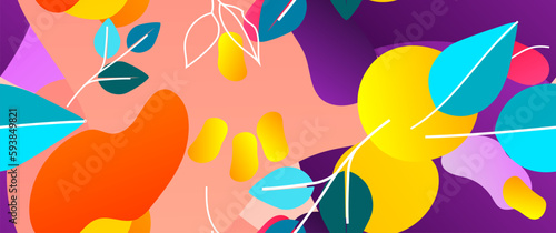 Bold Pattern Tropical Leaf Jungle Modern Motif