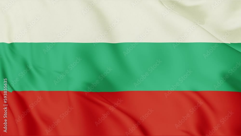 Bulgarian flag waving in the wind. Bulgaria flag video. Bulgarian flag waving in the wind. Bulgaria flag video.