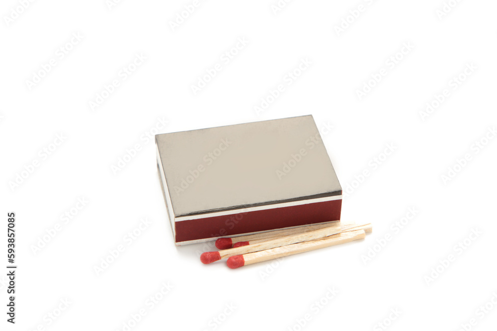 Box of matches isolated on a white background Box of matches isolated on a white background