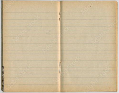 Obraz na płótnie Open old note book w salonie