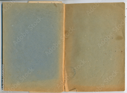 Obraz na płótnie Old open paper note book w salonie